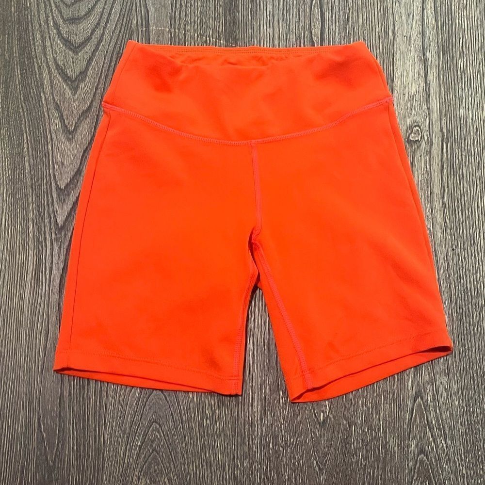 New Balance High Waisted Running Shorts Stretch Fitted Pull-On Orange Size XS
